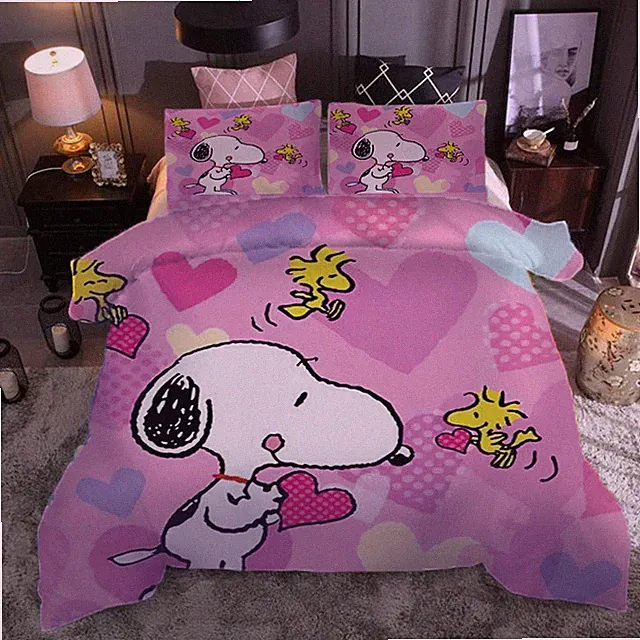 Common funny cartoon 3D Print Duvet Quilt Doona Covers Pillow Case Bedding Sets