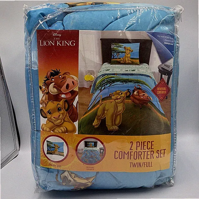 Disney The Lion King Simba 2 Piece Twin/Full Comforter Set Reversible With Sham