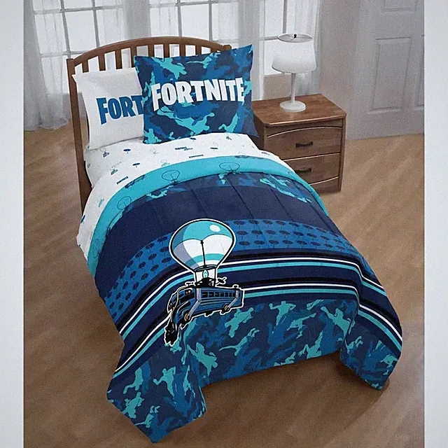 Fortnite "Battle Bus" Microfiber Twin Comforter