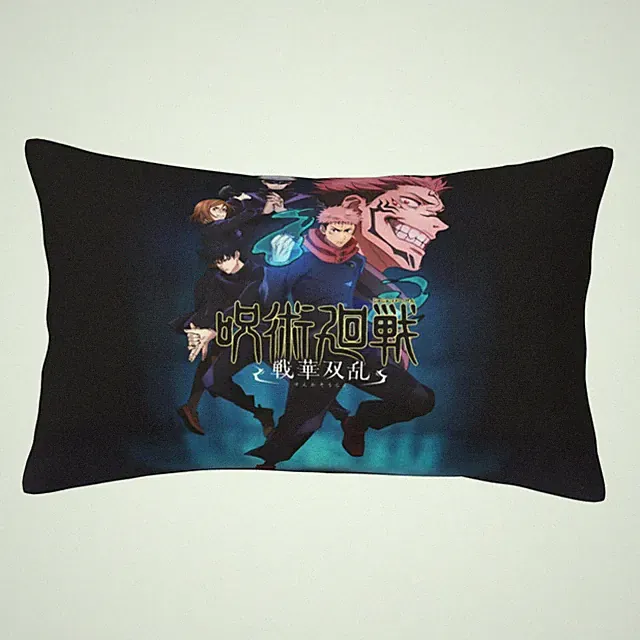 Jujutsu Kaisen Childre Cartoon Pillowcase for Hair Skin Pllowi Case With Zipper