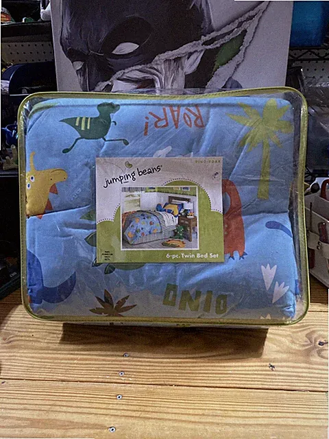 Jumping Beans Dino Roar Dinosaur Kids Boys Bedroom 6Piece Twin Bed Set Kohls