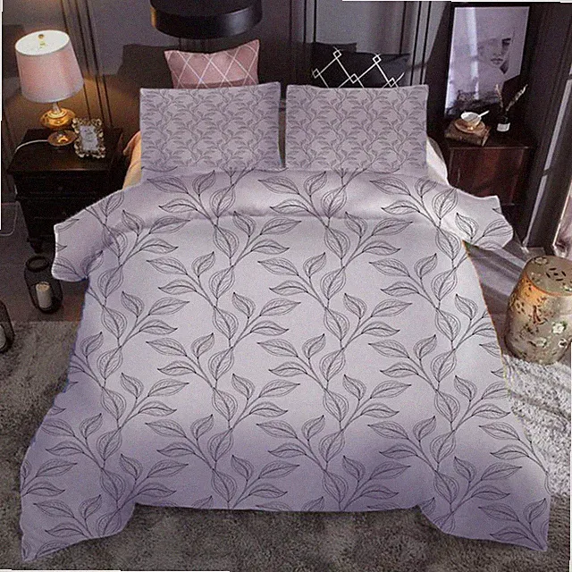 leaves of sketch 3D Print Duvet Quilt Doona Covers Pillow Case Bedding Sets