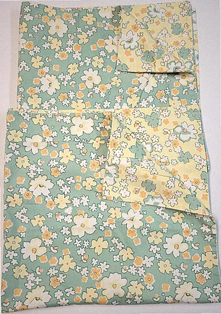 Pottery Barn 2 Bed Bath B+B Euro Pillow Shams Fun Flowers Retro Ditsy Floral 30"