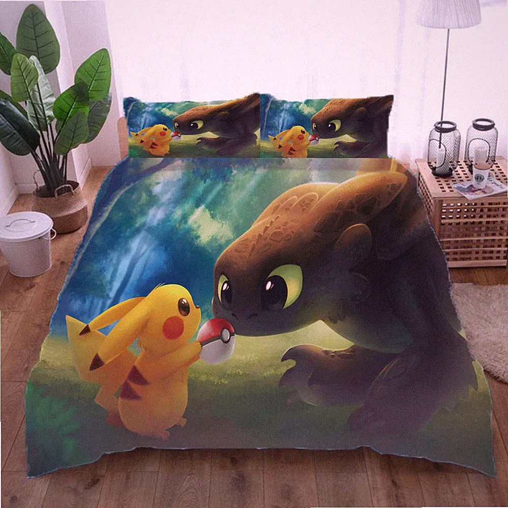 Staring Each Cartoons 3D Print Duvet Quilt Doona Covers Pillow Case Bedding Sets