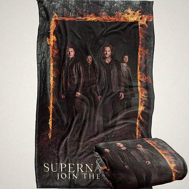 Supernatural Fire Frame Silky Touch Super Soft Throw Blanket