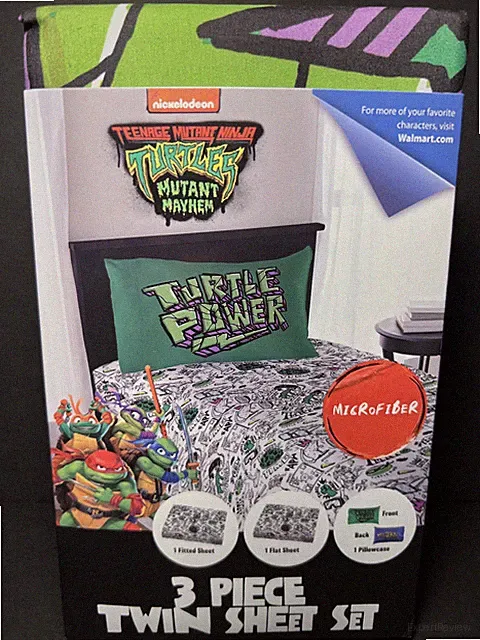 Teenage Mutant Ninja Turtles Mutant Mayhem Kids Twin Sheet Set 3Pcs Nickelodeon