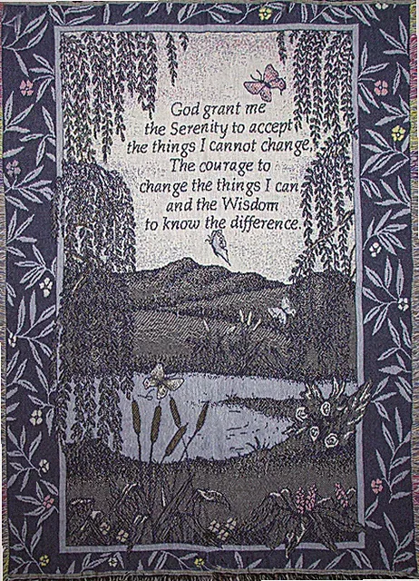 Throw-Serenity Prayer-Tapestry (46" x 60")