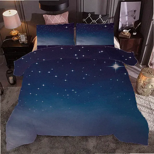 twinkling milky way 3D Print Duvet Quilt Doona Covers Pillow Case Bedding Sets
