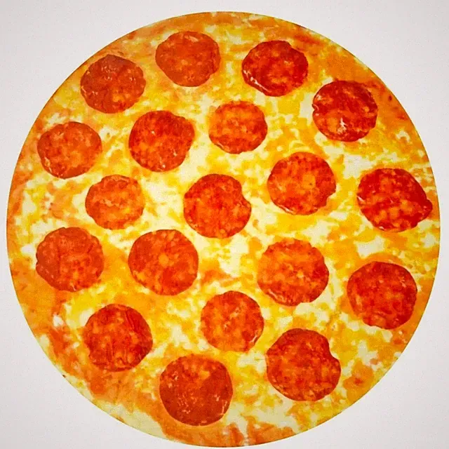 Zulay Pepperoni Pizza Blanket - Novelty Big Pizza Blanket Adult and Kids